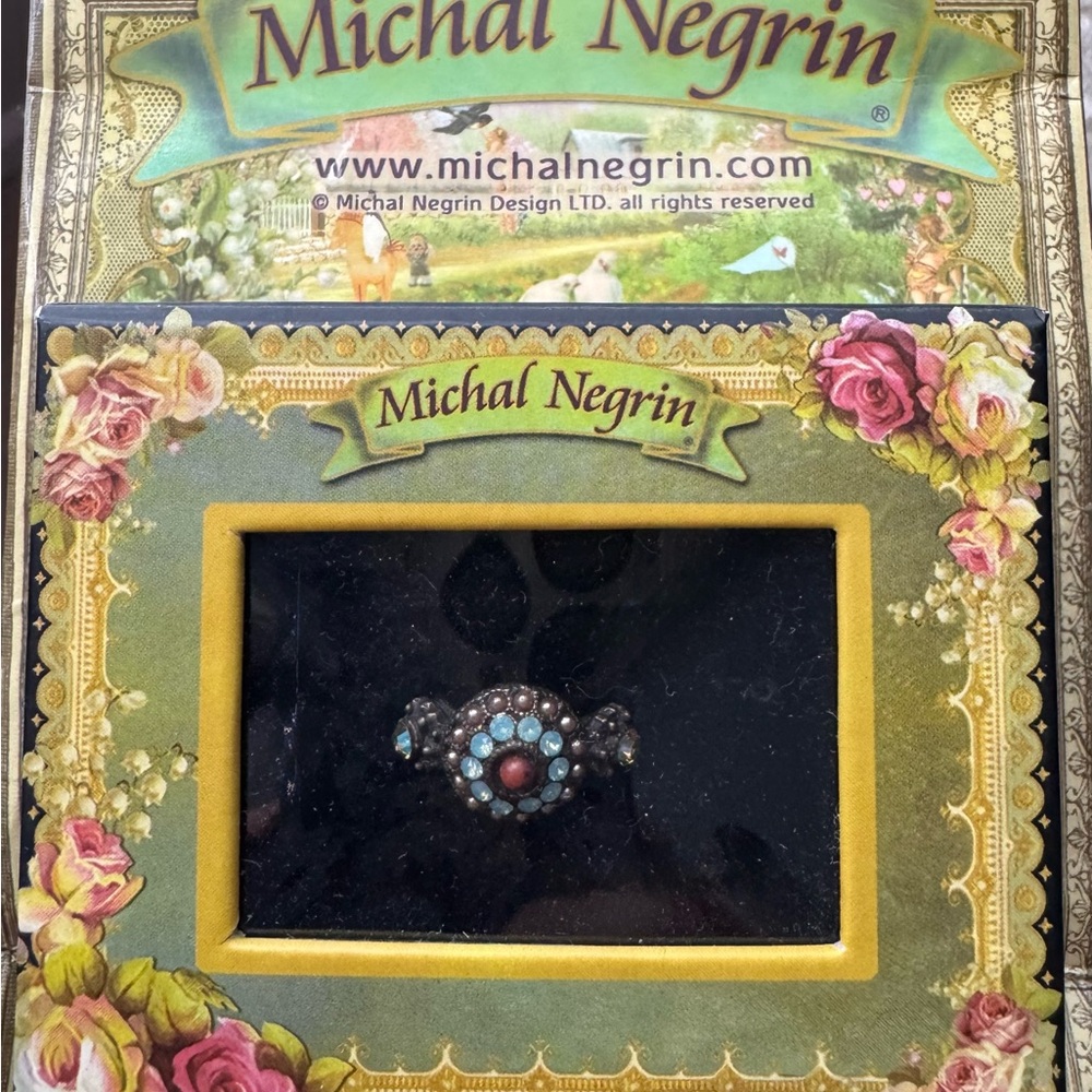 New in box Michal Negrin adjustable ring from Israel